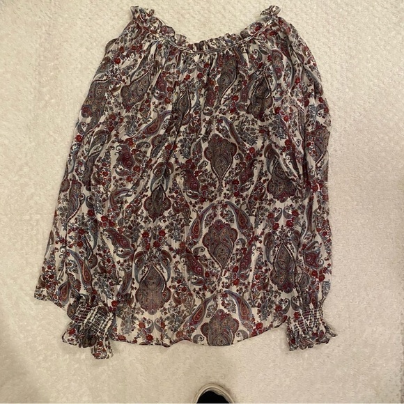 H&m paisley print sheer top - Picture 3 of 6